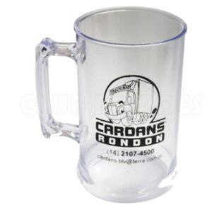 Caneca De Chopp Transparente Com Gel
